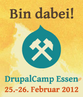 Bin dabei! DrupalCamp Essen vom 25.-26. Februar 2012 im Unperfekthaus